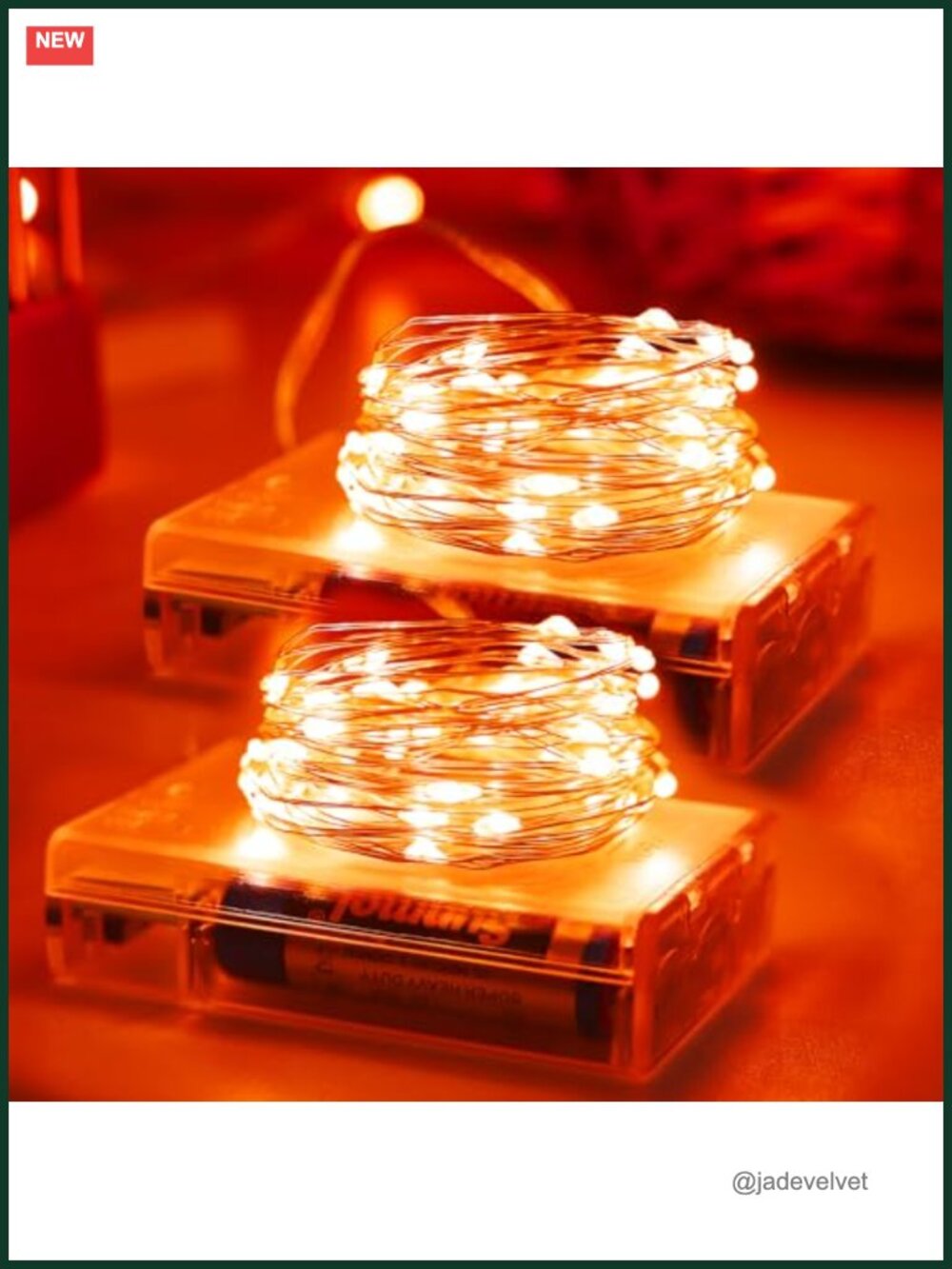 Fall Decorations Orange Fairy Lights Battery Operated Waterproof